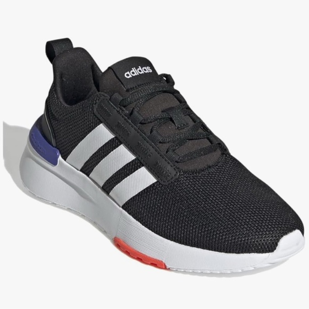 Adidas Racer TR21 I Toddler Shoes Black White Solar Red H04229 Size 7K